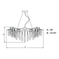 thumbnail image 4 of Vaxcel - Rainier 5-Light Chandelier in Glam and Waterfall Style 18.5 Inches Tall, 4 of 4