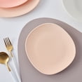 thumbnail image 6 of Stone + Lain Delilah Porcelain Collection Dish Set, 6 Dinner Plates Service for 6, Pastel Orange, 6 of 6