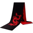 thumbnail image 1 of Jiibva Men's Dragon Print Scarf, Polyester Long Pashmina-Style Scarf for Winter and Fall, 1 of 7