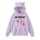 thumbnail image 3 of pop Huntrix Print Cat Ears Hoodie with De-mon Sweatshirt HUNTRX Movie Fashion Streetwear Long Sleeve Print Soft Sweatshirt M, 3 of 4