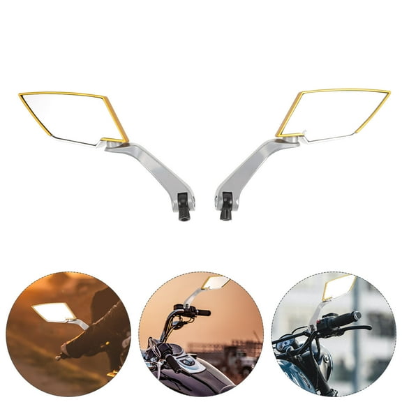 Raindrops 1 Pair Handlebar Mirror Motorcycle Rear View Side Mirror Motorbike Supply