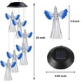 thumbnail image 5 of Solar Changing Wind Chime Light, EpicGadget Solar Powered Color-Changing LED Angel Hanging Lamp Windchime Light for Outdoor Indoor Gardening Yard Pathway Patio Decoration (Blue Wing Angel), 5 of 7