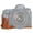 Brown, variant on 1/4 inch Thread PU Leather Camera Half Case Base for Canon EOS 6D / 6D Mark II
