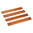 thumbnail image 4 of FashionCha 4 Pieces Mahjong Tile Rack Wooden Tray Storage Organizer Mah Jongg Rack Table Game Accessories Designed For Efficient Tile Arrangement Suitable for Family Gatherings dark brown, 4 of 8