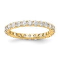 thumbnail image 2 of 14k Yellow Gold Round Cut Diamond Eternity Wedding Band Anniversary Ring Size 6 - 1.50 Ct., 2 of 5