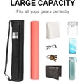 thumbnail image 6 of Full-Zip Exercise Yoga Mat Carrier Bag with Adjustable Shoulder Strap for Women, Sports Equipment Storage (BLack), 6 of 9