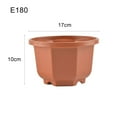 thumbnail image 7 of Cheer.US 4 Pcs Plastic Hanging Flower Plant Pots Chain Basket Planter Holder Round Hanging Fence Railing Wall Planter Plant Container for Outdoor Indoor Plants Home Garden Balcony Decoration, 7 of 7