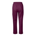 thumbnail image 4 of Scrub Pants for Women Slim Fit Four Way Stretch Anti-Wrinkle Yoga Waistband Jogger Medical Work Pants with Pockets 2026 Dark Purple 2XL, 4 of 5