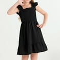 thumbnail image 7 of TQWQT Girls Black Dresses Summer Cute Girls Sundress Size 10-12 Crew Neck Smocked Dresses Sleeveless Kids Tween Girls Clothes Black 150, 7 of 7