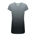 thumbnail image 4 of LOVZFMLL Summer Dresses for Women Casual Loose T-Shirt Shift Dress V Neck Cap Short Sleeve Solid Basic Daily Outfits Gray XL, 4 of 5