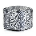 thumbnail image 3 of Amur Blue 18" x 18" x 18" Blue & Ivory Pouf, 3 of 7