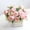 White*2, variant on SSNTSY Peony & Rose Arrangement - 11.8" Artificial Silk White Flower Bouquet for Elegant Home & Wedding Decor