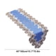 thumbnail image 3 of Camino de mesa de encaje azul para decoración de habitaciones, impermeable y resistente al aceite, para comedor, zapatero, mantel largo, regalo festivo, decoración de interiores, camino de mesa de pol, 3 of 6