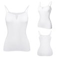 thumbnail image 5 of White Tshirts for Women's Summer Tops 2025 Tank Top Yoga Gym Sleeveless Camisole Plus Size Underwear with Chest Going Out Tops for Women, 5 of 6