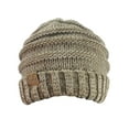 thumbnail image 3 of NYFASHION101 Exclusive Oversized Baggy Slouchy Thick Winter Beanie Hat - Taupe Mix, 3 of 4