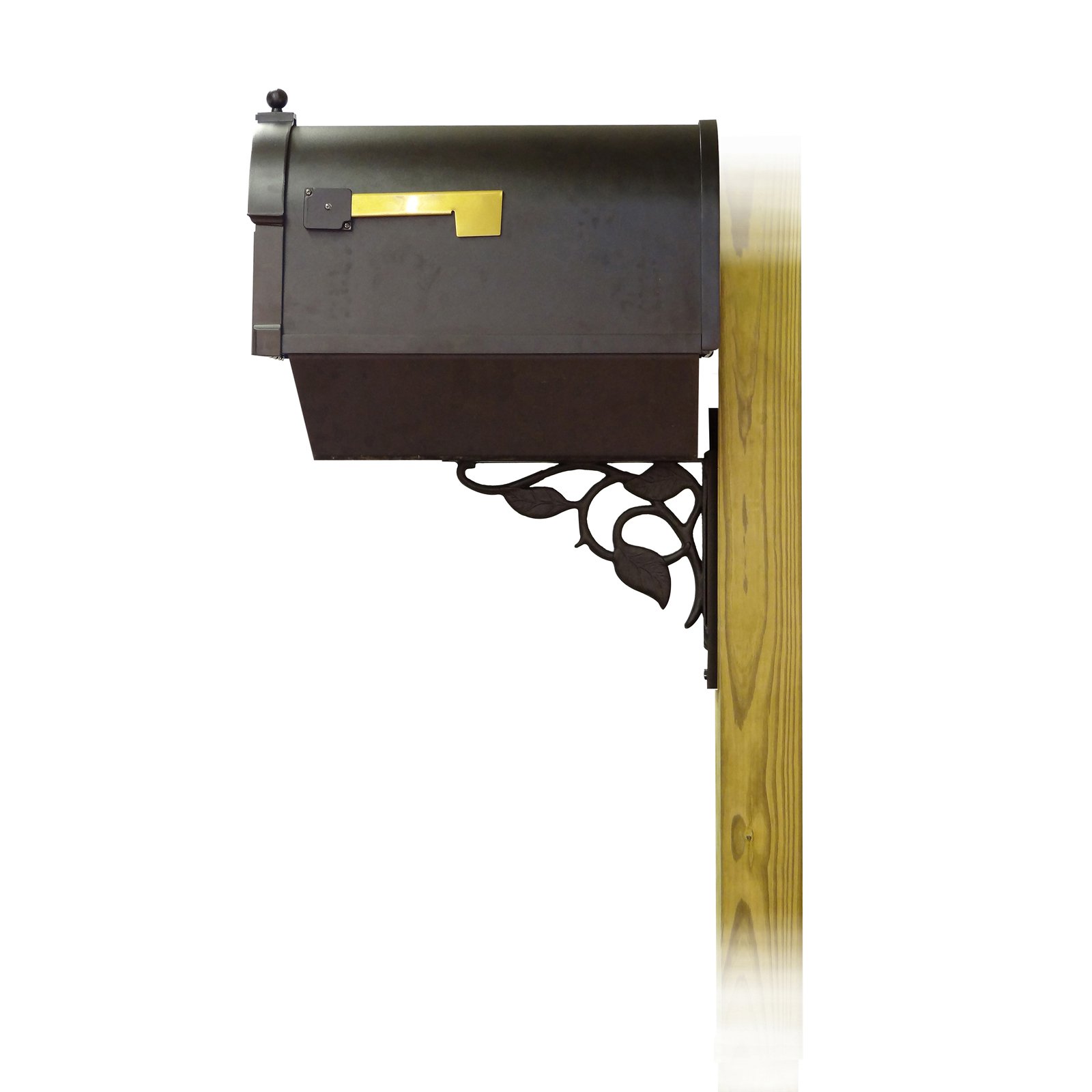 Special Lite Products Berkshire Curbside Mailbox with Front Address Numbers Newspaper Tube and Floral Mailbox Mounting Bracket - image 3 of 4