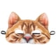 thumbnail image 3 of GOOHOCHY 1 máscara de medio ojos para cosplay, máscara de gato, divertida máscara de gato para disfraz, carnaval, banquete de Halloween (estilo gato naranja), 3 of 7