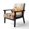 thumbnail image 3 of Designart "Mid Century Polka Dots" Upholstered Mid-Century Modern Accent Chair and Mid-century Arm Chair - Multiple Color & Pattern, 3 of 7