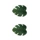 thumbnail image 1 of Naiovety Nuevo mantel de aislamiento, hoja de mantel de simulación, forma de hoja, almohadilla de palma Tropical, mesa, accesorios de cocina verde oscuro 2piezas Naiovety CBP072140, 1 of 5