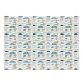 thumbnail image 1 of Crocodile Cutting Board, Composition of Funky Creatures with Streaks Drops and Animal, Decorative Tempered Glass Cutting and Serving Board, in 3 Sizes, by Ambesonne, 1 of 2