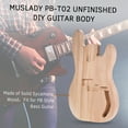 thumbnail image 4 of Instrumentos de cuerda Muslady PB-T02 Cuerpo de Guitarra Eléctrica Sin Terminar Sycamore Madera En Blanco Guitarra Barril para PB Guitarras de Bajo Estilo DIY piezas Tomshoo Instrumentos de cuerda, 4 of 6