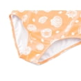 thumbnail image 2 of Serdomi Little Girls Orange Seashell Print One-Piece Swimsuit Asymmetrical Ruffle Bathing Suit Size 10, 2 of 7