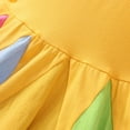 thumbnail image 6 of Zwiiyzr Kids Toddler Baby Girls Twirl Dress Trendy Cute Short Sleeve Sweet Rainbow changing Ruffle Dress for 18 Months-6 Years Baby Clothes Yellow, 6 of 8