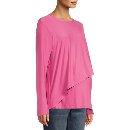 

Time and Tru Women s Maternity Tulip T-shirt