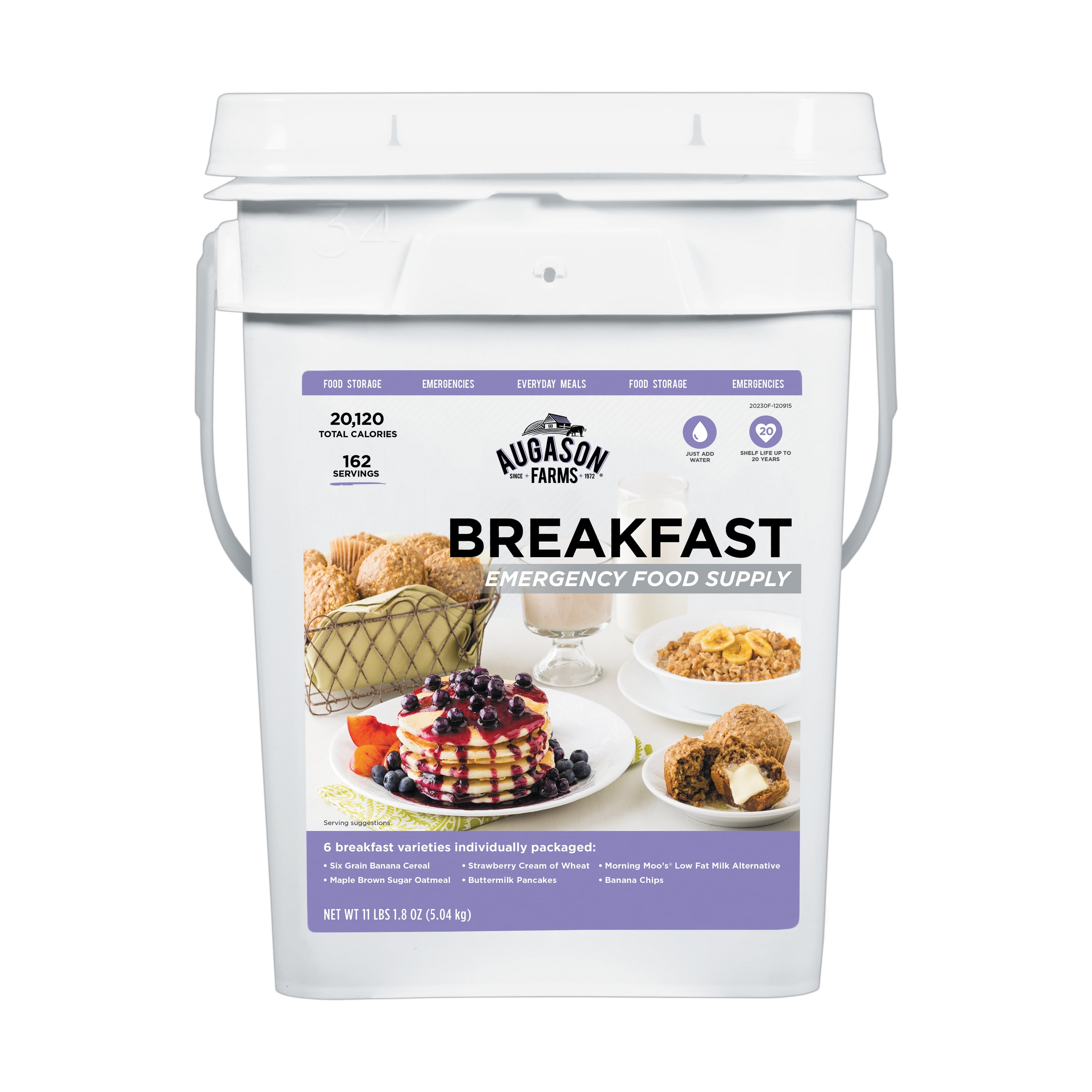 Augason Farms Breakfast Emergency Food Supply Storage Pail, 11.113 lbs by Generic