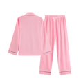 thumbnail image 5 of Women's Silk Satin Pajama Set 2Pcs long sleeve Bridal Bridesmaid PJs Sleepwear, 5 of 7