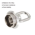 thumbnail image 4 of Unique Bargains 25kg Max Load 30x44mm M10 Thread Ring Shape Female Loop Eye Nut Silver Tone 2 Pack, 4 of 5