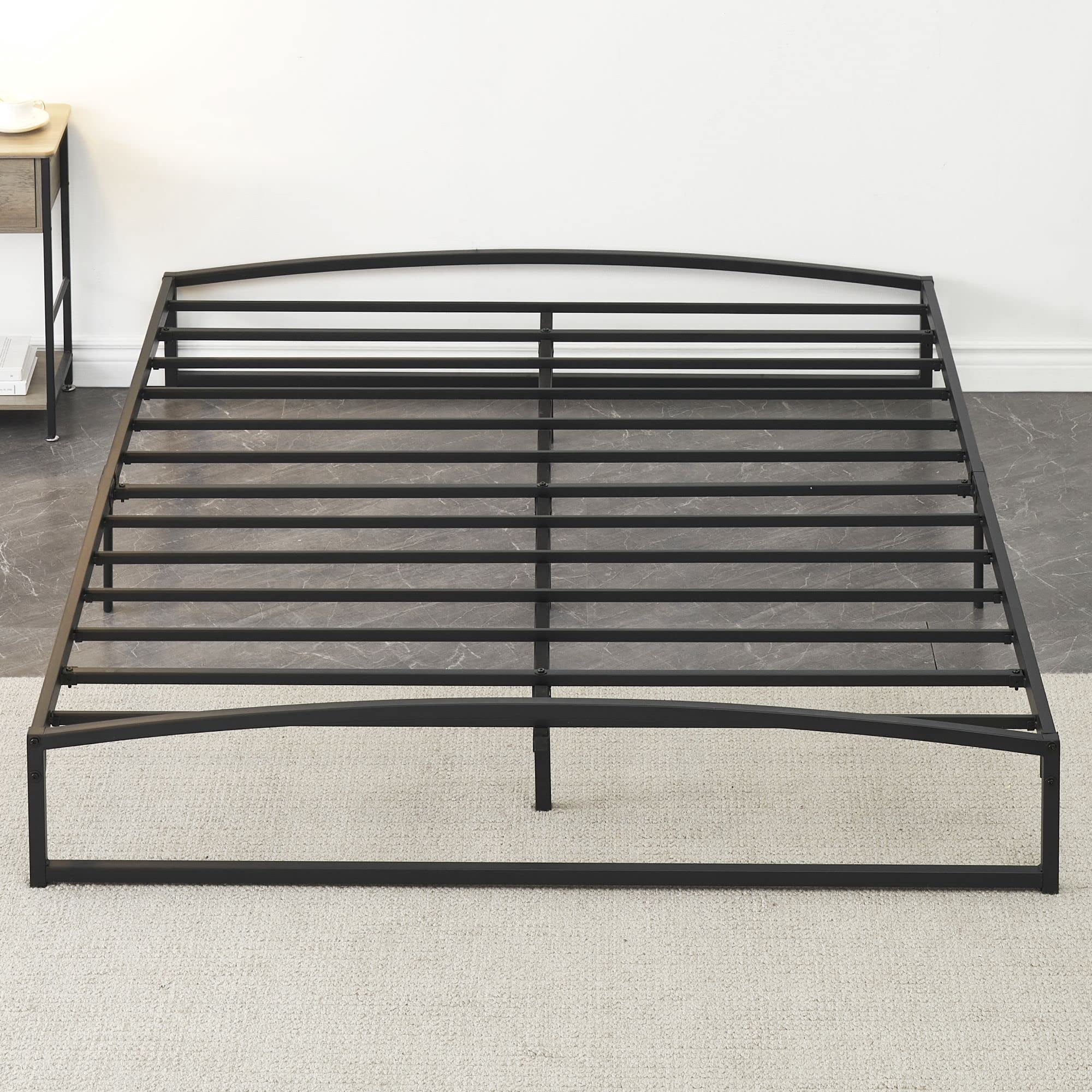 Ataucjin Low Bed Frame Full Size Heavy Duty Metal Twin Bed Frame Queen Size Platform Bed Frame King Bed Frame Mattress Foundation With Steel Slat Support No Box Spring Needed