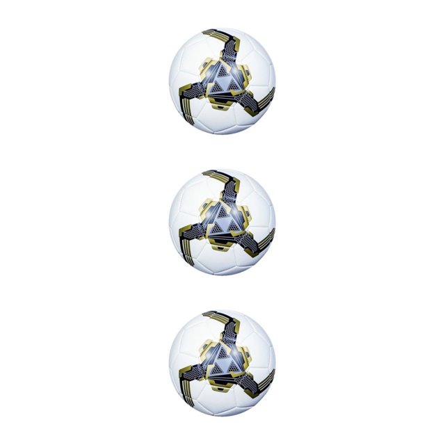 relayinert PVC Durable And Waterproof Soccer Ball For Outdoor Competition And Training – Gift Choice Durable gold 5 3Set