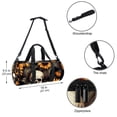 thumbnail image 5 of Sunflower Dance Bag Shoe Bag Gym Bag Yoga Bag, Sports Bag, Size 17.7 inches, Interior Zipper Pocket, Large Capacity, 5 of 6