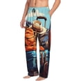 thumbnail image 6 of Vsdgher Colorful Travel Luggage Gear Mens Pajama Pants Sleep & Lounge Pants, PJ Pants-Small, 6 of 6