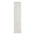 thumbnail image 3 of Unique Loom Trellis Shag Collection Area Rug - Ruby (2' 7" x 12' Runner Ivory/Gray), 3 of 11