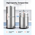thumbnail image 6 of VEVOR Gravity-fed Water Filter System, 3G 304 Stainless-Steel Countertop Water Filtration System, Reduces Lead and up to 99% of Chlorine, with 2 Ceramic Carbon Filters, and Spigot,for Home Camping RV, 6 of 9