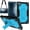 Black/Blue, variant on Doemoil Case for TCL TAB 8 Gen 2 8.7 Inch/TCL TAB 8 NXTPAPER 5G 8.7 Inch Tablet(Black)