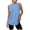 Blue, variant on Vivianyo HD Women's Sleeveless Side Slit Tank Top, Curved Hem Casual Tunic for Women, Women's Blue, Sizes S-2XL