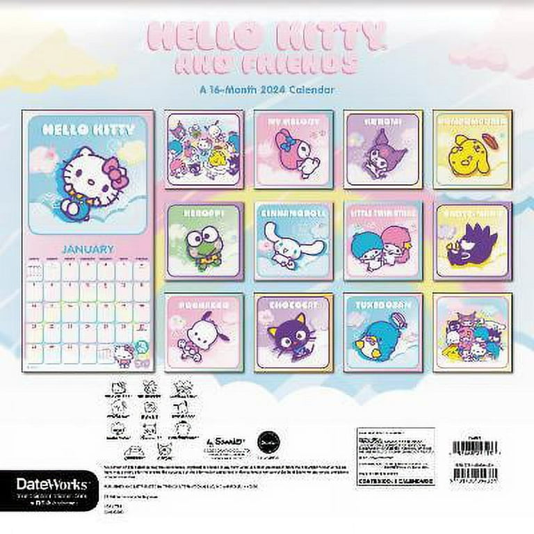 Sanrio Characters 2024 Daily Wall Calendar