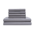 thumbnail image 4 of AQ TEXTILES Ivory Solid 800 Thread Count Queen Sheet Set, 4 of 5