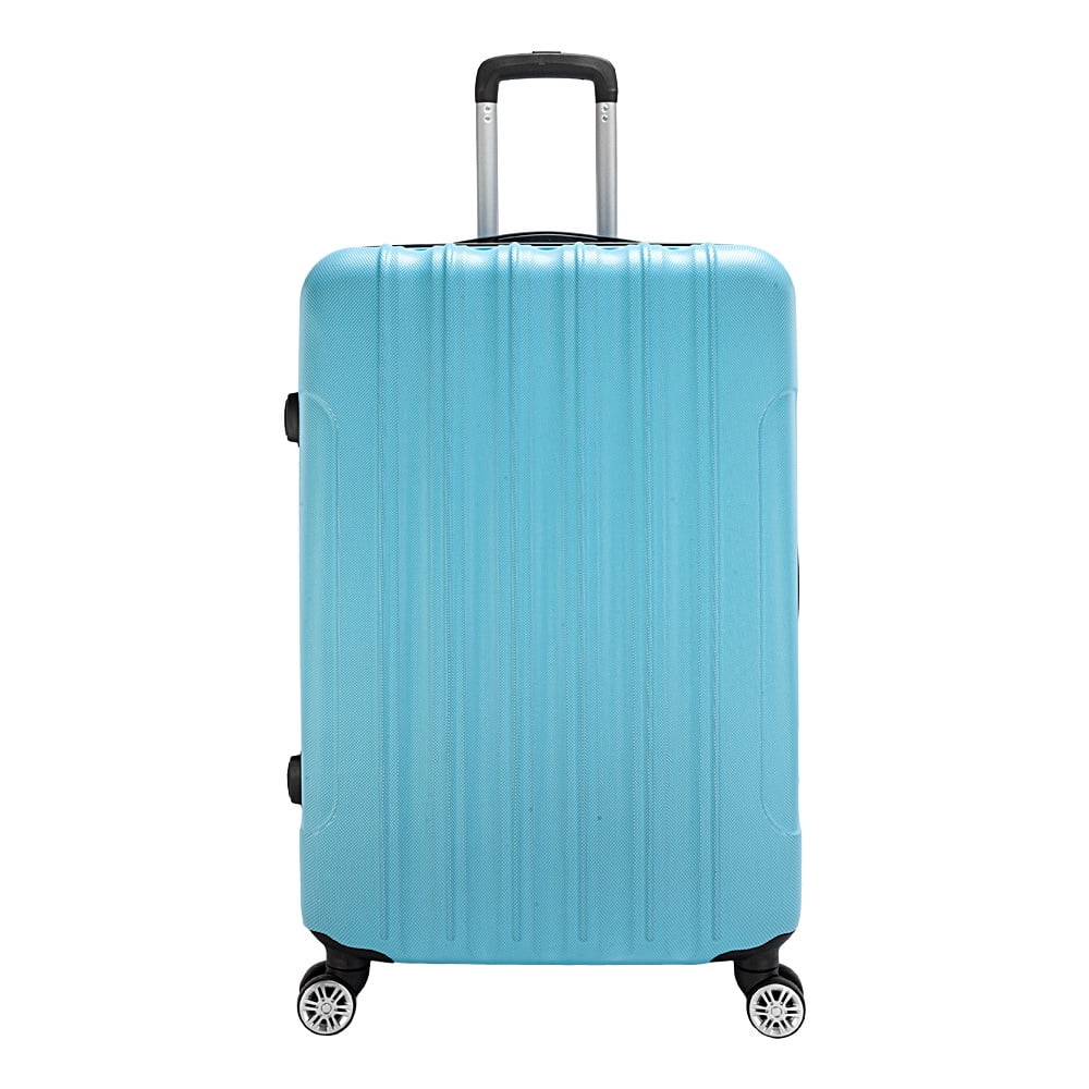 Tcbosik 3 Piece Set Traveling Luggage with Spinner Wheels, Multifunctional Expandable Checked Suitcase Set for Travel Business, 20"/24"/28", Blue