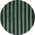 thumbnail image 1 of Ahgly Company Indoor Round Abstract Light Blue Modern Area Rugs, 3' Round, 1 of 4