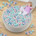 thumbnail image 4 of OLAKIDS Foam Ball Pit for Toddlers 200 PCS Pit Balls, 35” x 12” Soft Round Ball Pool Playpen with Sponge Pad, BPA Free, Ideal Gift for Babies Indoor Outdoor Games for Boys Girls, 4 of 10
