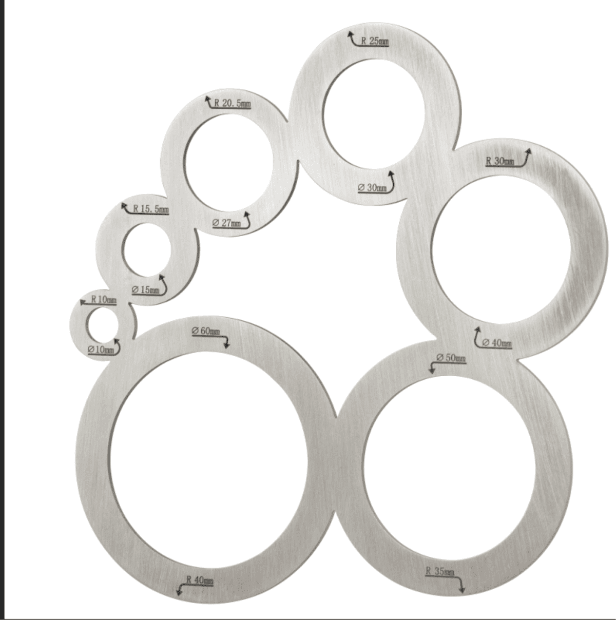 Ymam.Light Metal Circle Template Leather Tools Leather templates for
