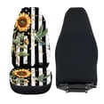 thumbnail image 6 of XYZCANDO Waterproof Car Seat Covers Truck Van Auto, Non-Slip Stretchable Front Seat Cover 2 pcs Polyester Sunflower Hummingbird, 6 of 10