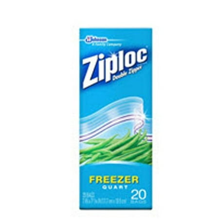 Ziploc Freezer 1 Quart Bags, 20ct