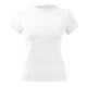 thumbnail image 3 of Gibobby Blusa de Trabajo de Manga Corta Camiseta básica ajustada manga corta para mujer, cuello redondo liso, camiseta corta Cauasl verano(Blanco,CH), 3 of 5