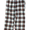 thumbnail image 2 of Womens White Fleece Red & Green Plaid Holiday Pajama Bottoms Sleep Pants XXL, 2 of 2