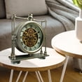 thumbnail image 5 of THE GEARS CLOCK Wall Clock with Real Moving Gears LU-LI_ 13 in Square SILVER-ANTIQUE, 5 of 10